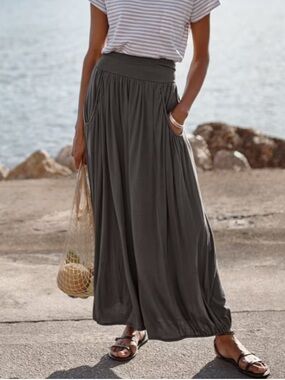 Wild Raspberry Yellow Skirts | Garnet Hill Favorite Maxi Skirt | Poshmark
